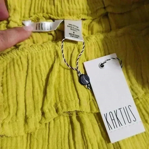 Kaktus Wide Leg Gauze Pants - Picture 3 of 6